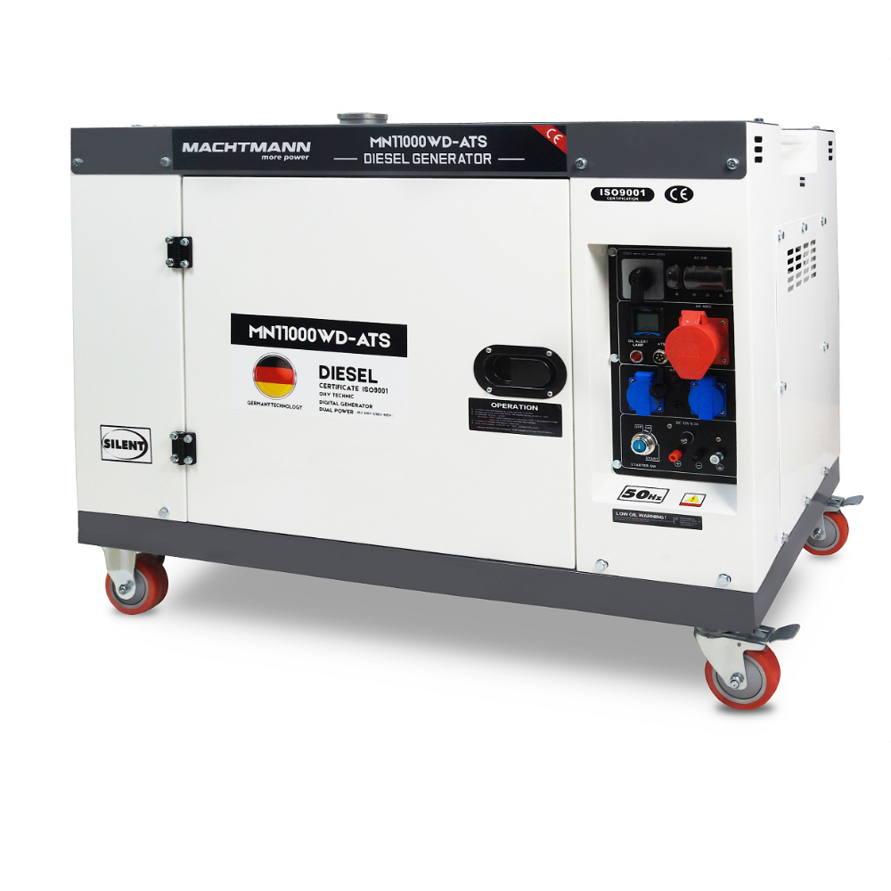 Agregat Prądotwórczy Diesel Machtmann 11000WD ATS 400V 10.6 kVA Trójfazowy