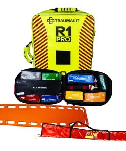 Zestaw Modułowy Plecak R1 PRO zgodny z KSRG 2026 - TRAUMAKIT PRO (BT) z deską ortopedyczną i szynami Kramera