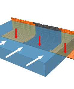 BEAVER Flood Fence – mobilna i modułowa zapora przeciwpowodziowa 100x45 cm - obrazek 3
